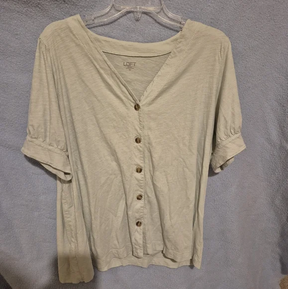 Pastel Cropped Button Top - Picture 1 of 5